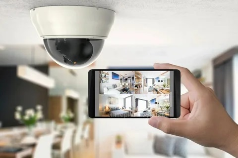 Outdoor security camera installation